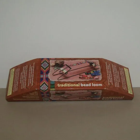 Indian Native TRADITIONAL BEAD LOOM with Loom Beads Thread Needles Instructions - Picture 1 of 7